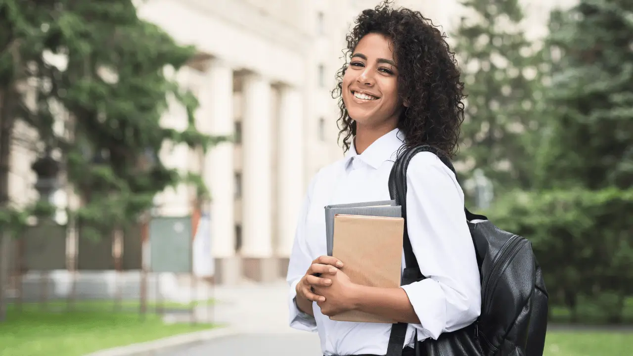 student smiling