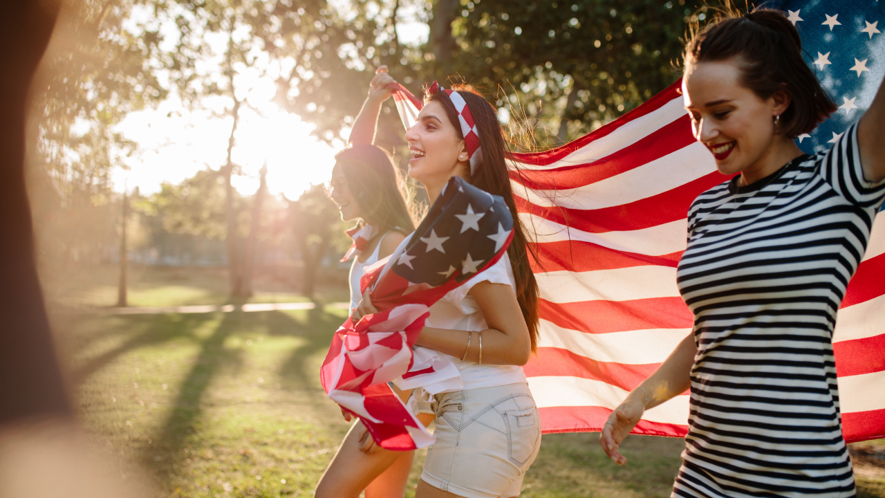 Celebrating 4th of july.