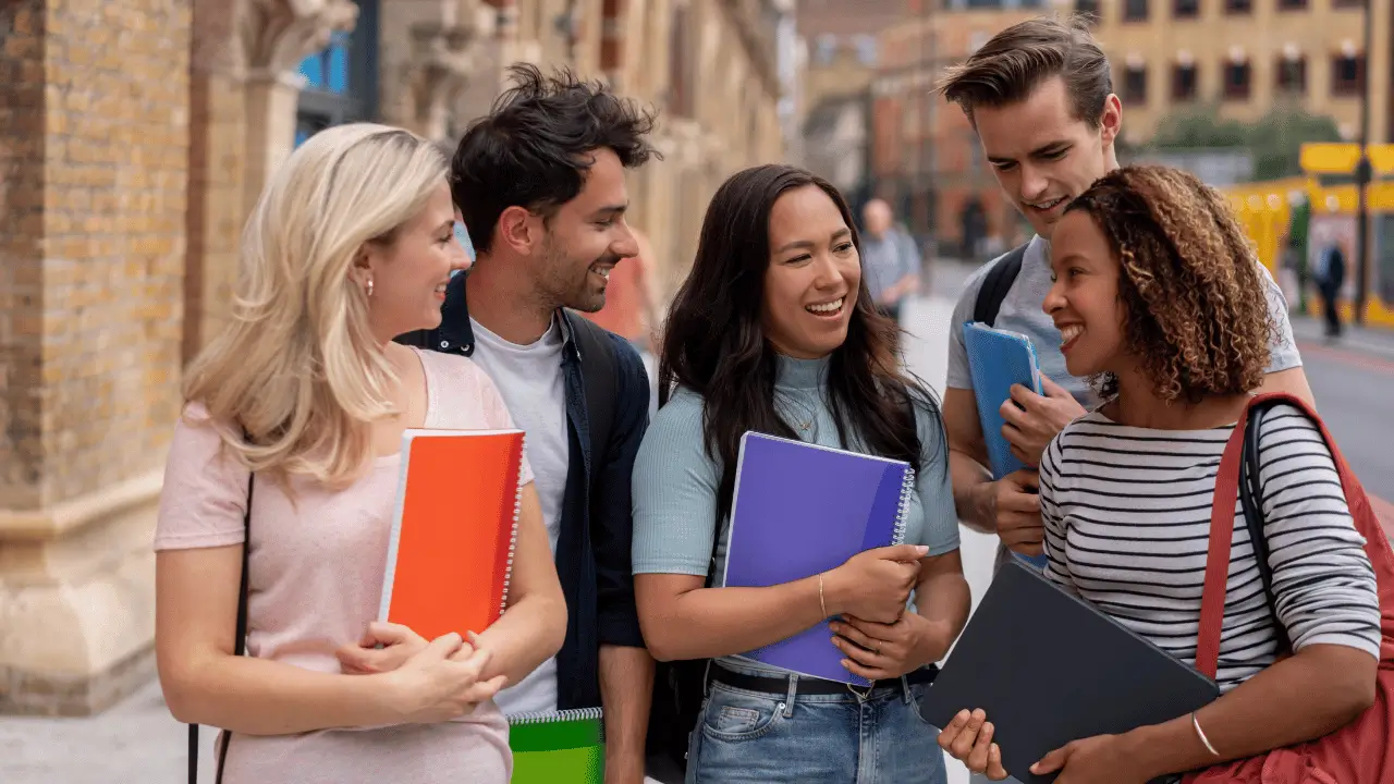 students smiling
