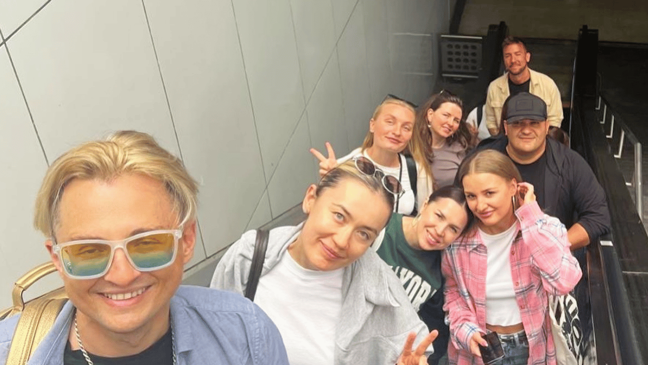 Students smiling