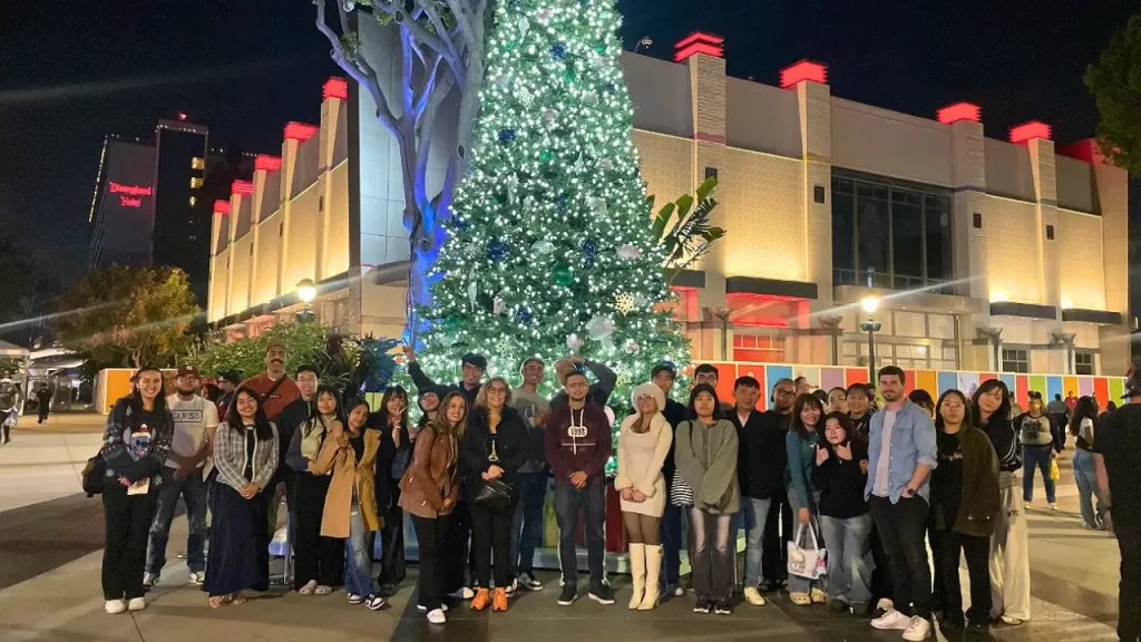 Students spent the evening strolling through the beautifully themed areas.