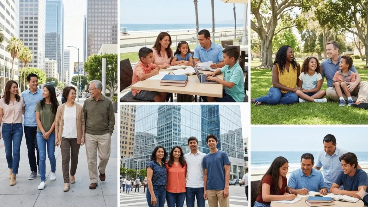 Image of many families