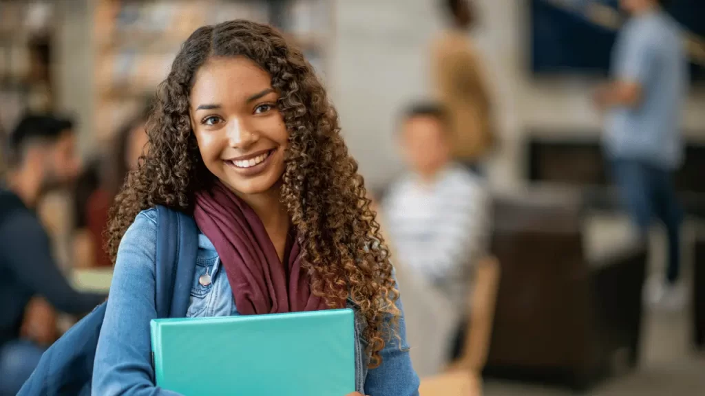 student smiling