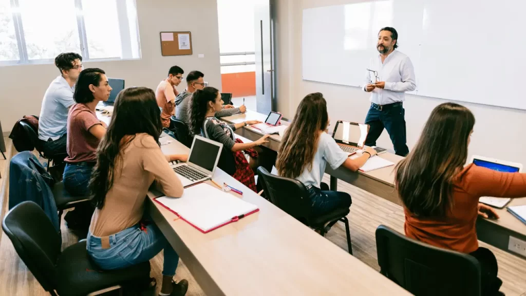Students in class