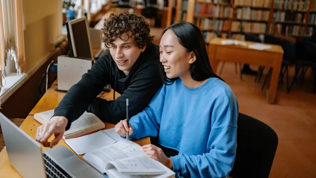 Students smiling