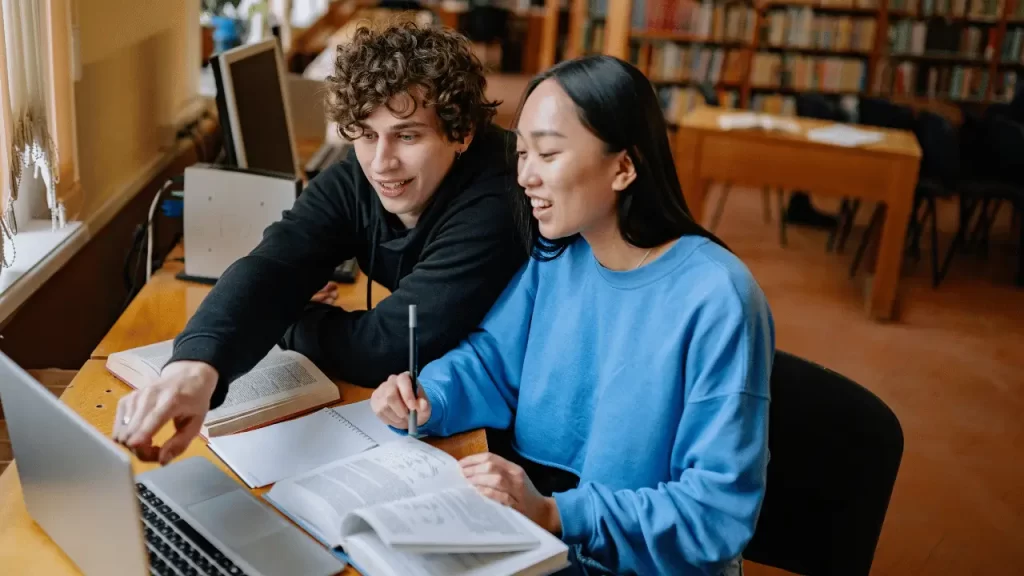 students smiling