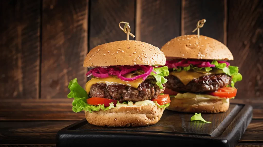 Two hamburgers