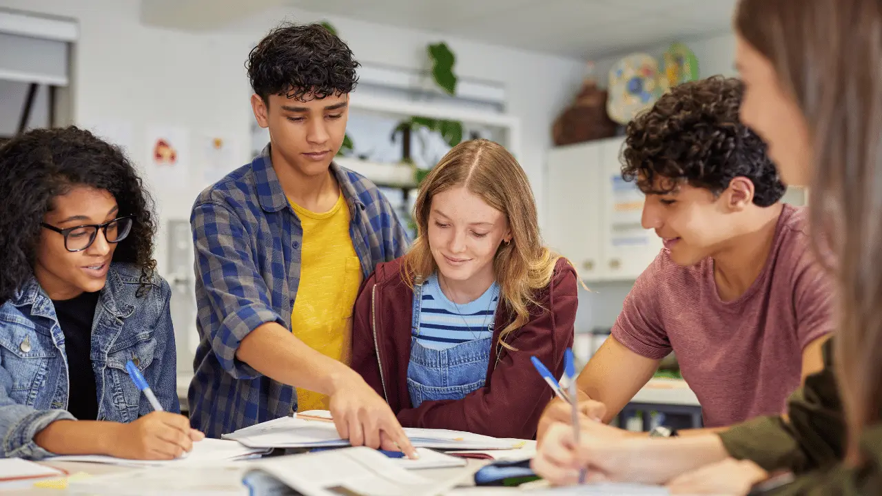 Students together