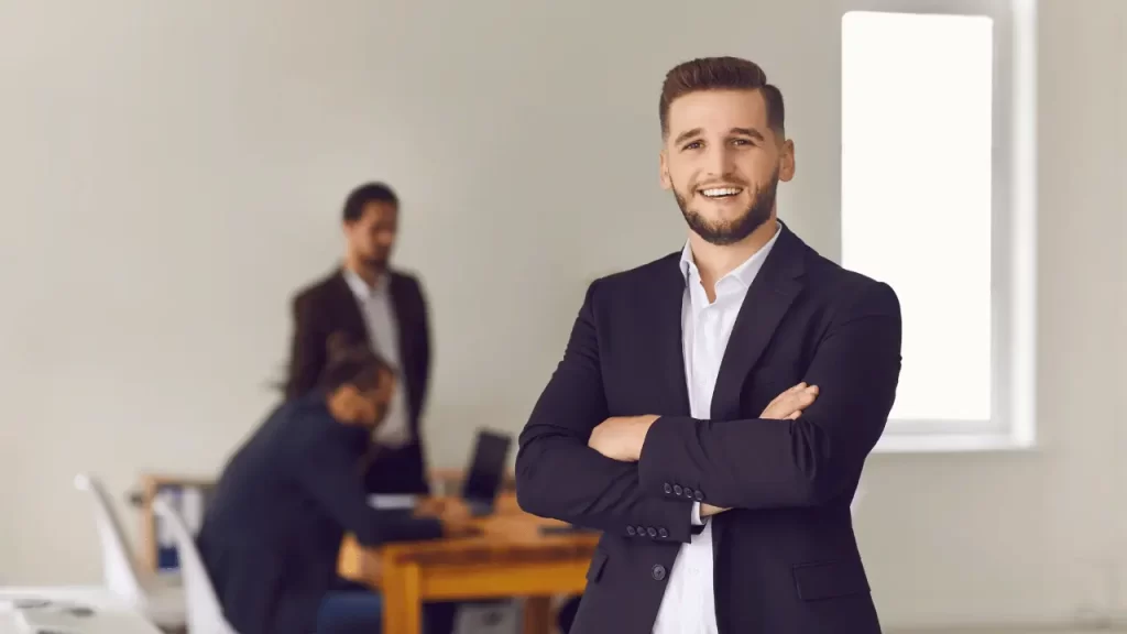 Man smiling