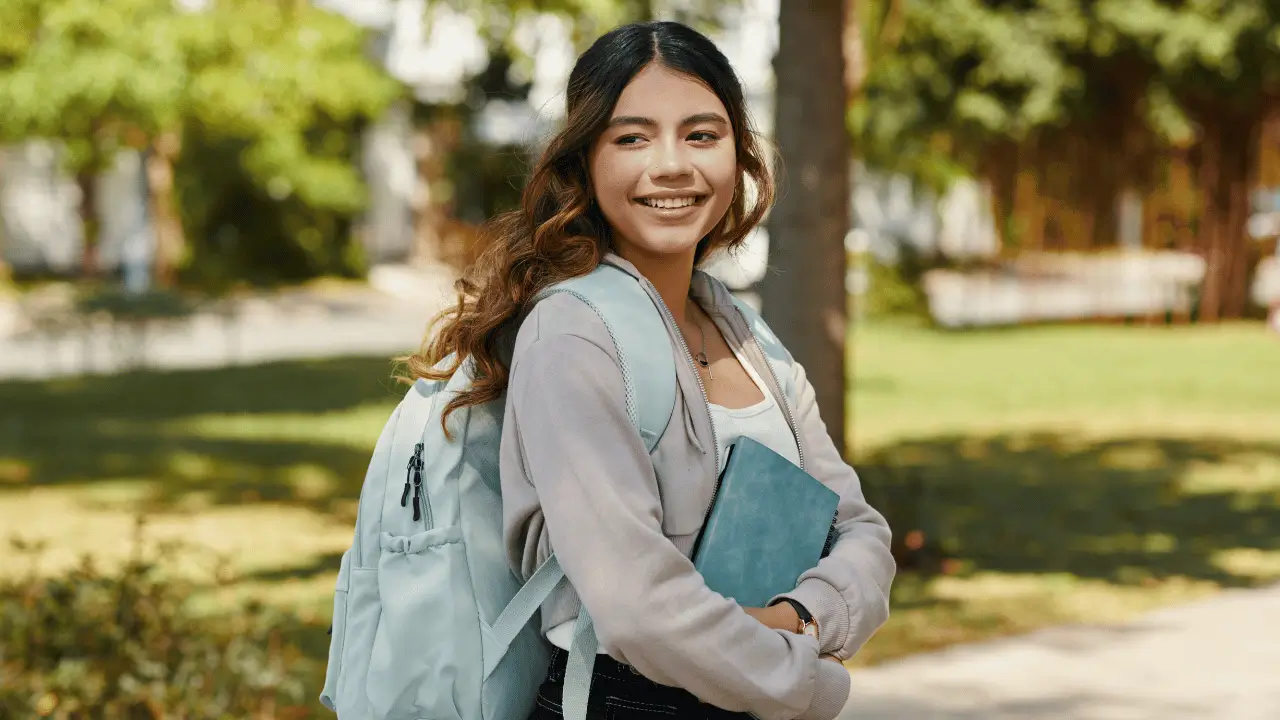 Girl smiling