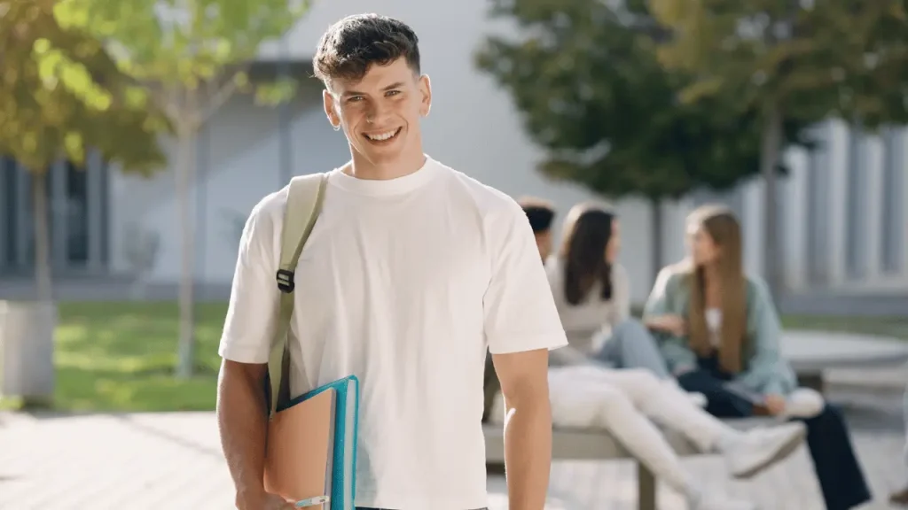 Boy smiling